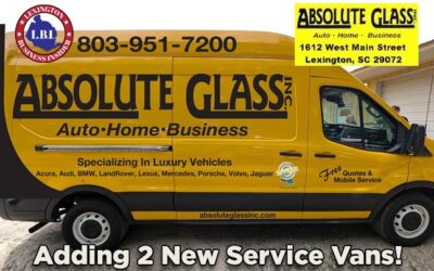Absolute Glass Inc. Brings Faster Mobile Glass Repair to Lexington, SC with Two New Service Vans!